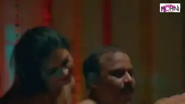 Two Indian beautiful milf unsatisfied wife get fucked by father in law to satisfy their pussy real Hindi audio homemade hardcore amateur sex video