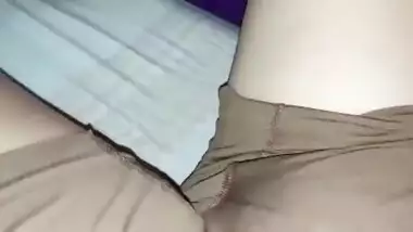 cute step sister caught red-handed while watching porn on her stepbrother's mobile | closeup shaved pussy fucking