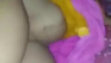 Sexy desi sleeping wife boobs pussy and ass captured by hubby after fucking